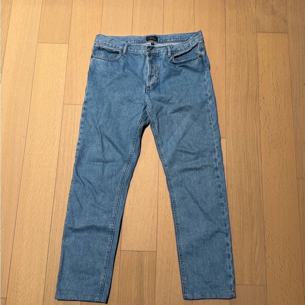 A.P.C. Men's Straight Blue Jeans